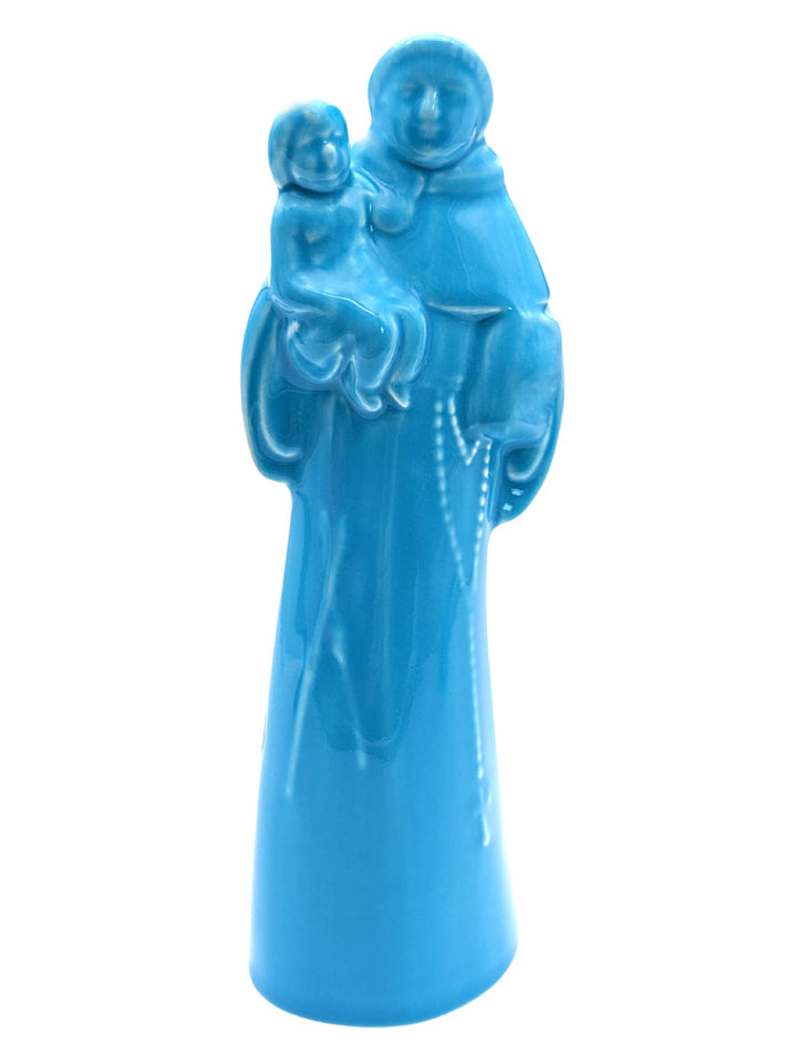 Handcrafted Ceramic Saint Anthony of Lisbon Figurine - Various Colors