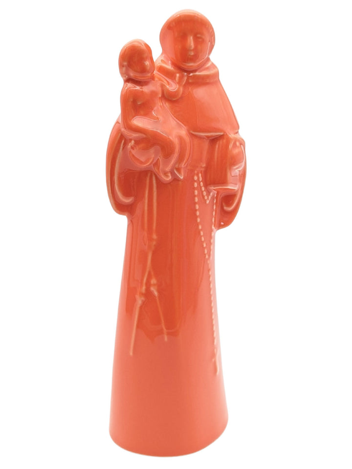 Handcrafted Ceramic Saint Anthony of Lisbon Figurine - Various Colors