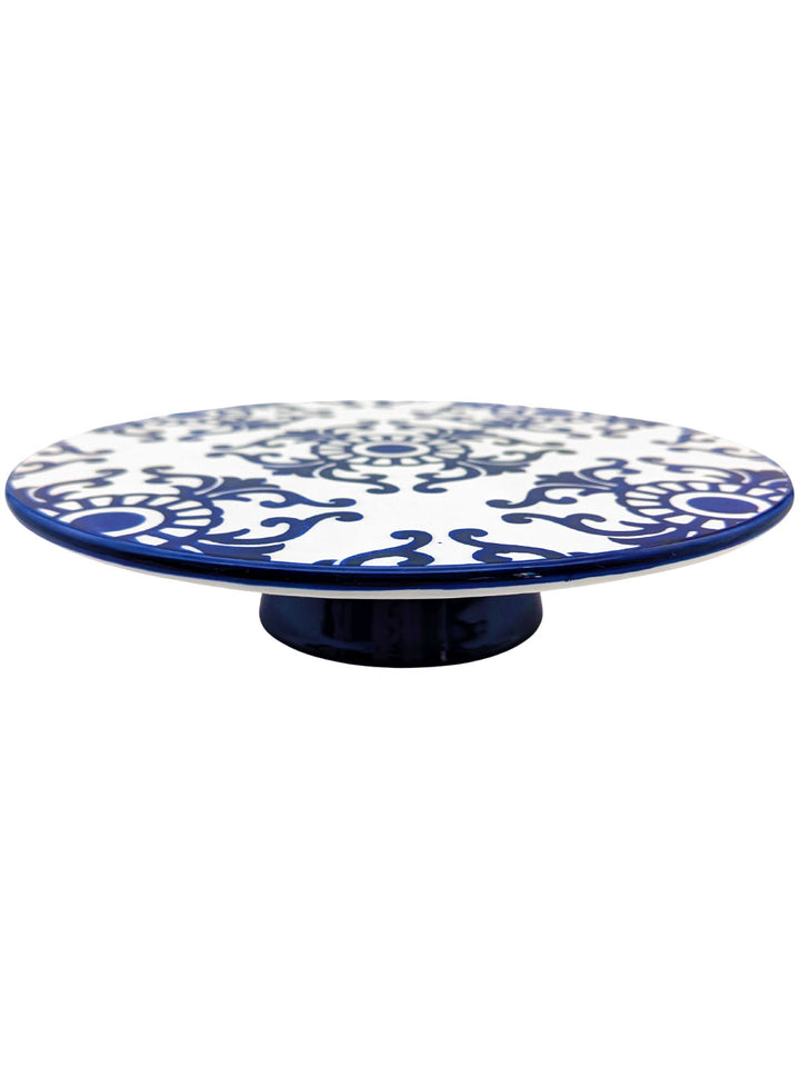 Portuguese Pottery Ceramic Cake Stand - Tradition