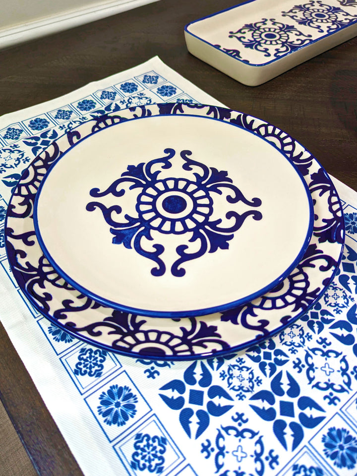 Portuguese Pottery Ceramic Dinner Plate - Tradition