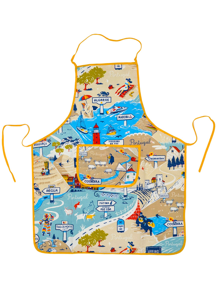 Portuguese Kitchen Apron for Cooking - Paths of Portugal Collection