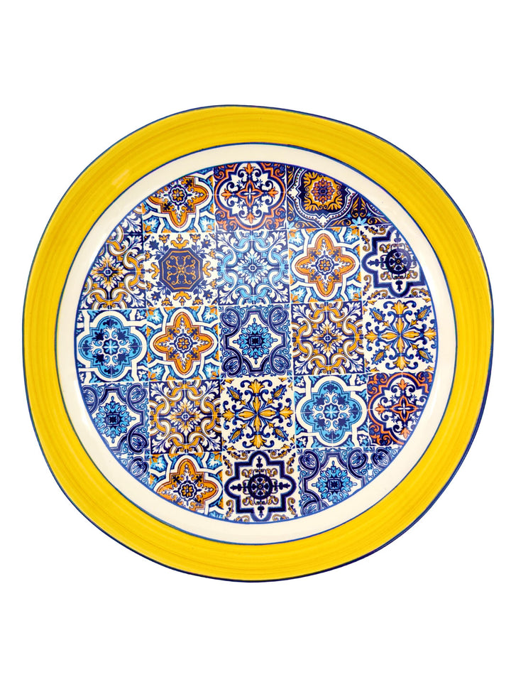 Portuguese Pottery Alcobaça Ceramic Dinner Plate