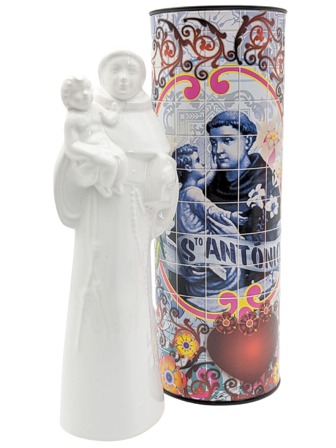 Handcrafted Ceramic Saint Anthony of Lisbon Figurine - Various Colors