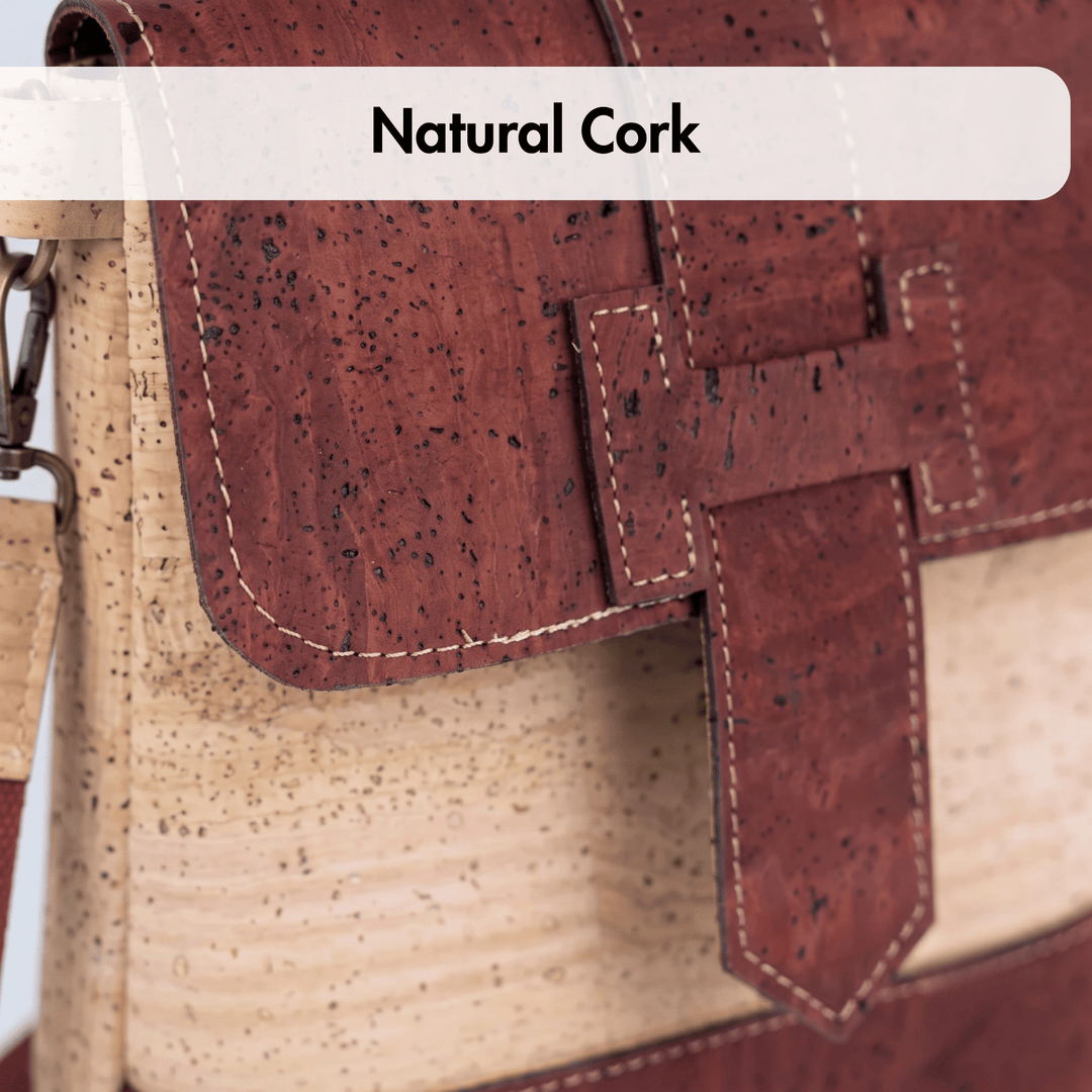 Portuguese Cork Crossbody Bag with Detachable Strap
