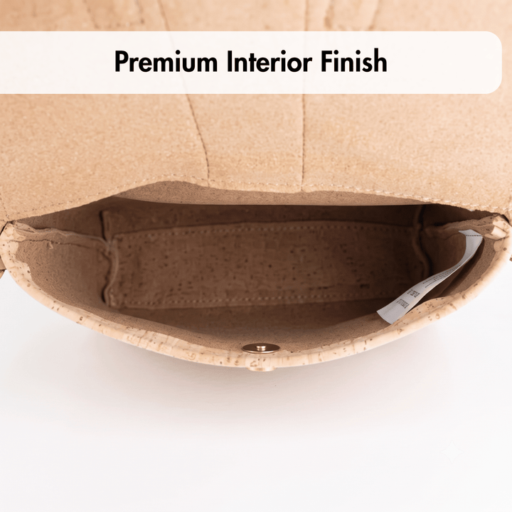 Portuguese Cork Crossbody Bag with Detachable Strap