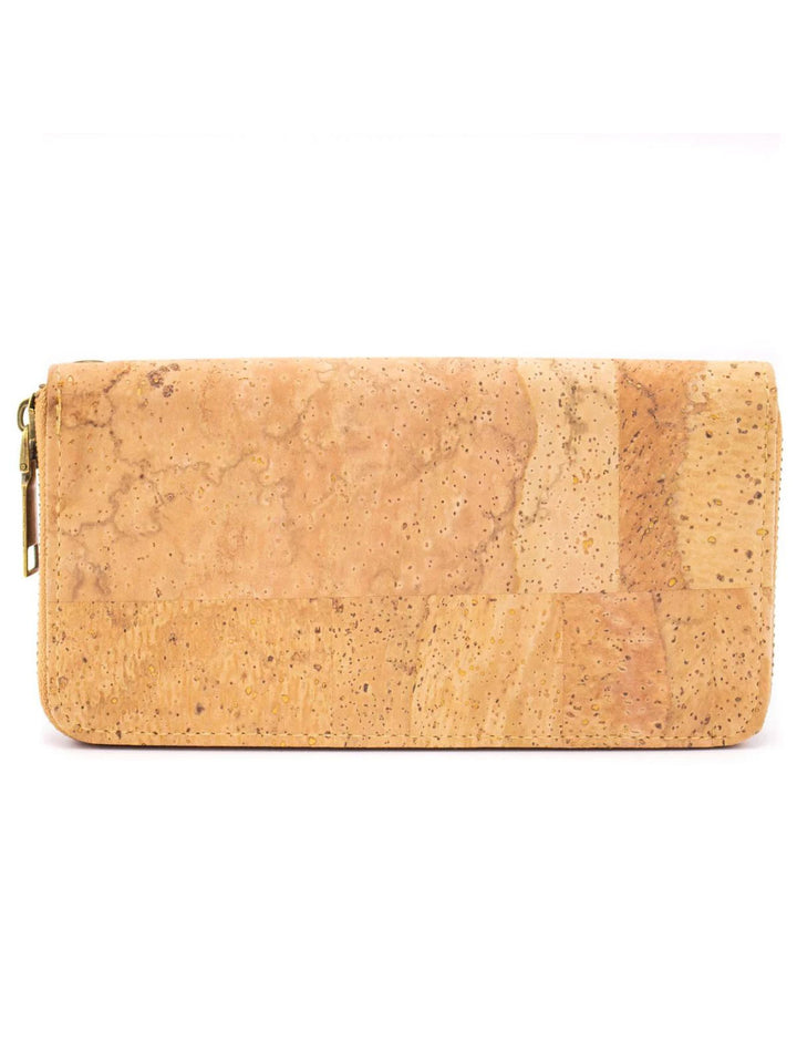 Laser-Cut Blue Natural Portuguese Cork Wallet for Women