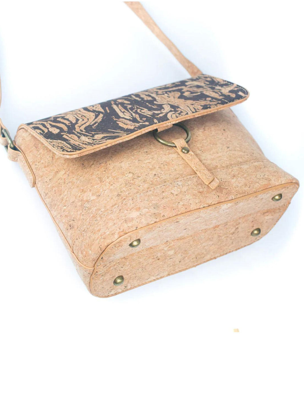 Printed Handmade Natural Portuguese Cork Crossbody