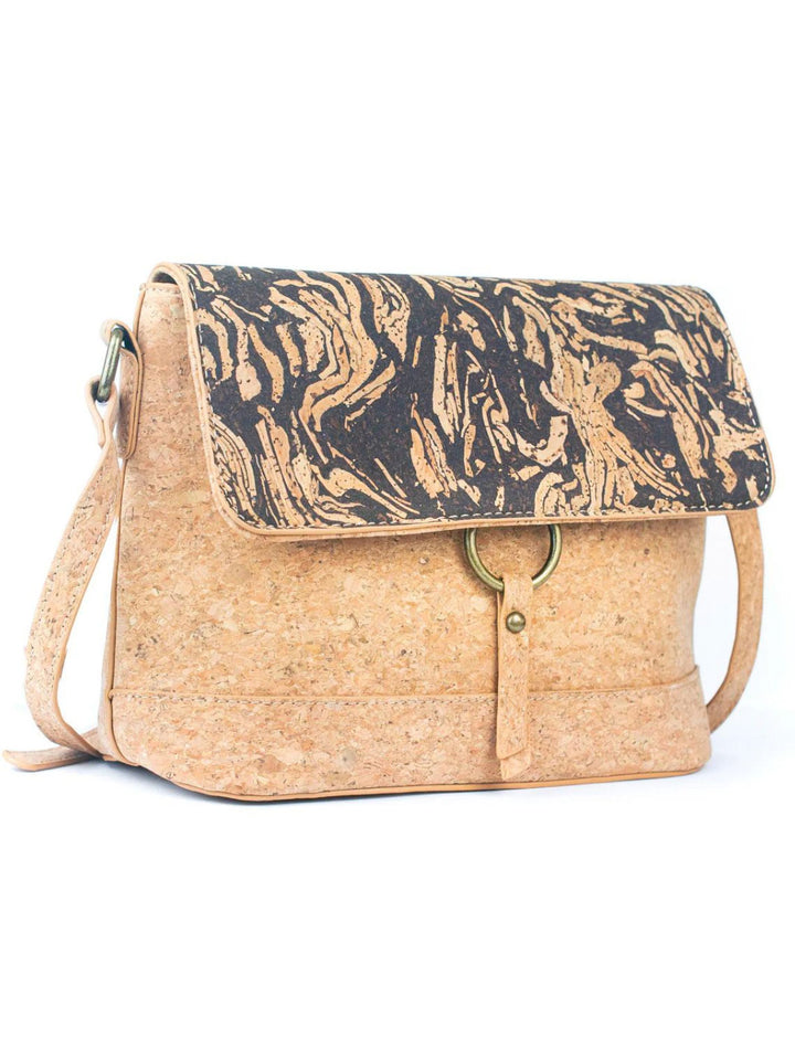 Printed Handmade Natural Portuguese Cork Crossbody