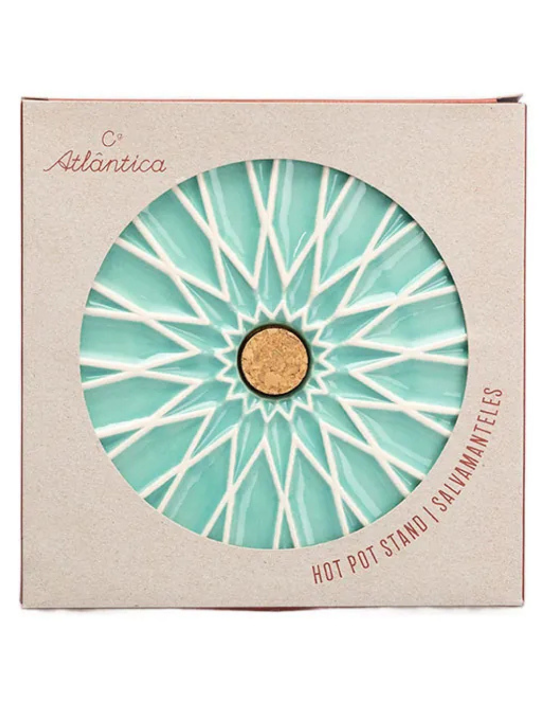 Alicatos Ceramic Trivet with Cork Base