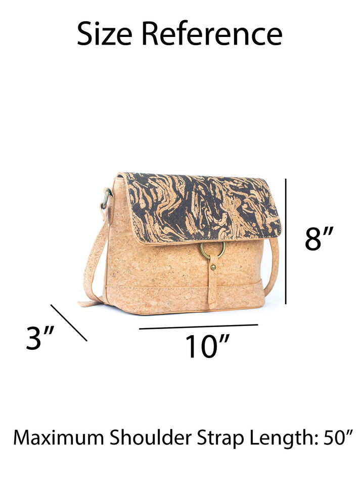 Printed Handmade Natural Portuguese Cork Crossbody