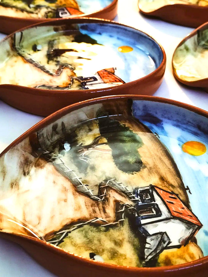 Alentejo Handmade Portuguese Pottery Ceramic Spoon Rest