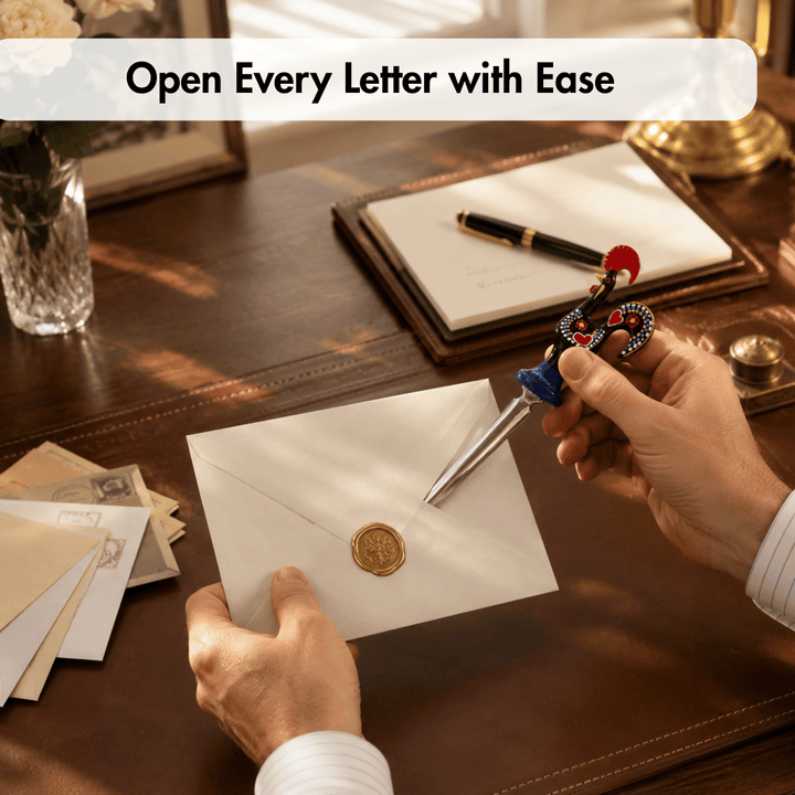 Aluminum Portuguese Rooster Letter Opener Envelope Slitter