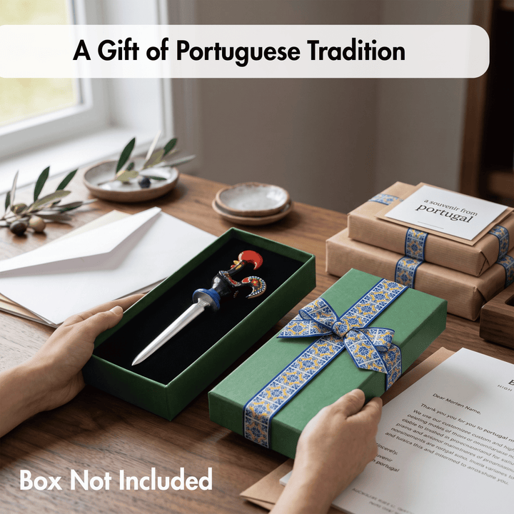 Aluminum Portuguese Rooster Letter Opener Envelope Slitter