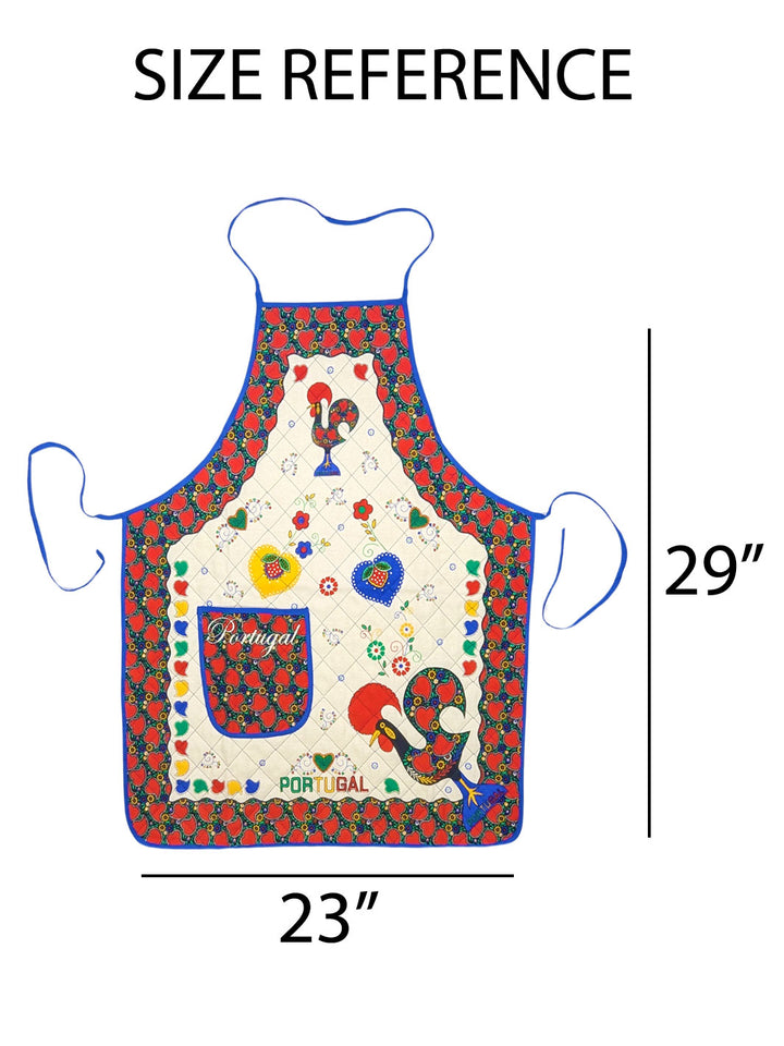 Portuguese Rooster Padded Kitchen Apron