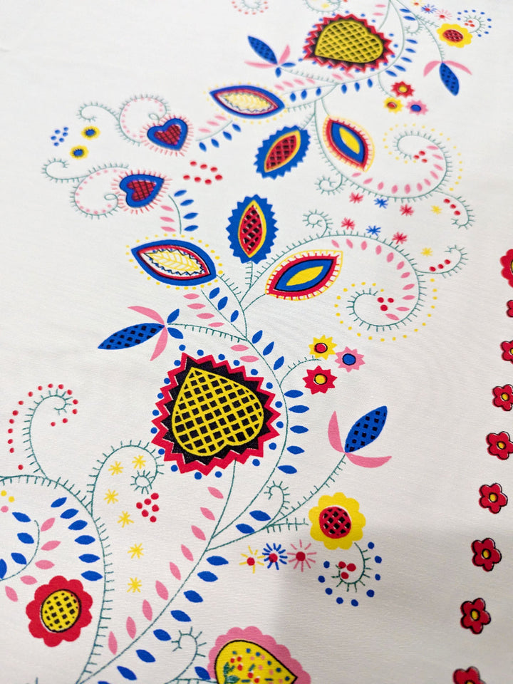 Blue Tablecloth with Galo de Barcelos & Viana Embroidery