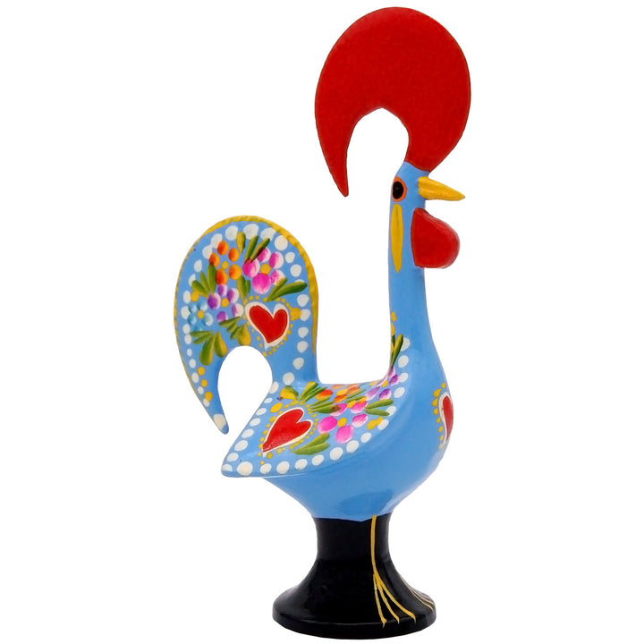 6 Inch Good Luck Portuguese Rooster Barcelos Metallic Figurine