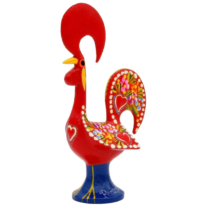 6 Inch Good Luck Portuguese Rooster Barcelos Metallic Figurine