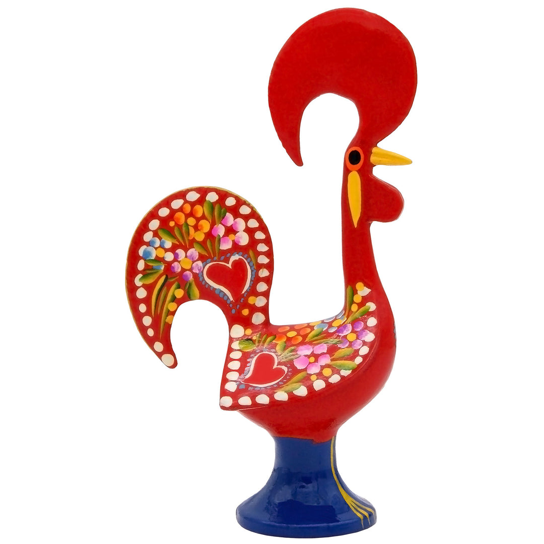6 Inch Good Luck Portuguese Rooster Barcelos Metallic Figurine