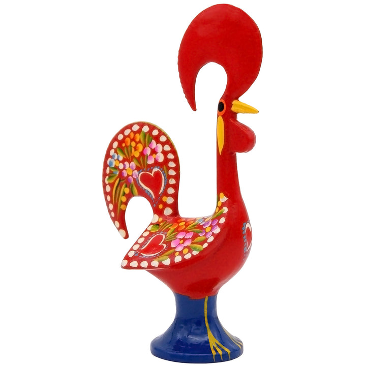 6 Inch Good Luck Portuguese Rooster Barcelos Metallic Figurine