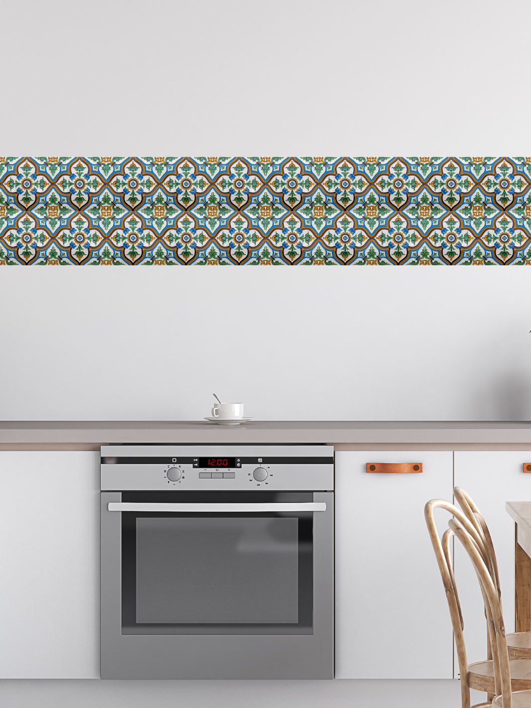 Decorative Hand-Painted Portuguese Ceramic Tiles