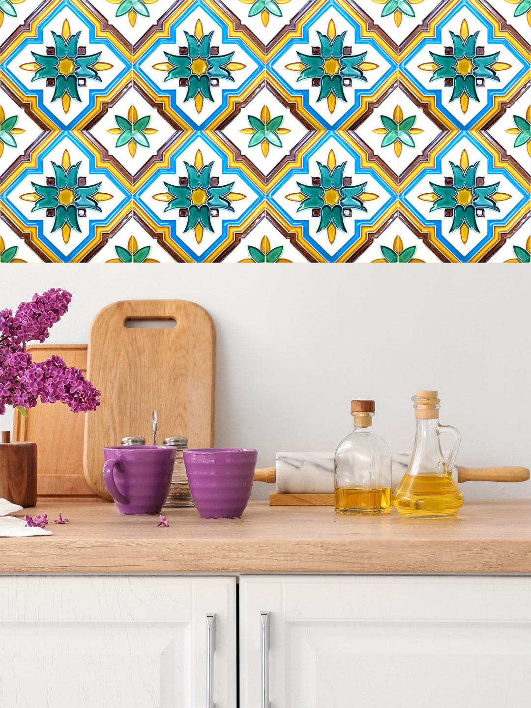 Decorative Hand Painted Portuguese Ceramic Tiles