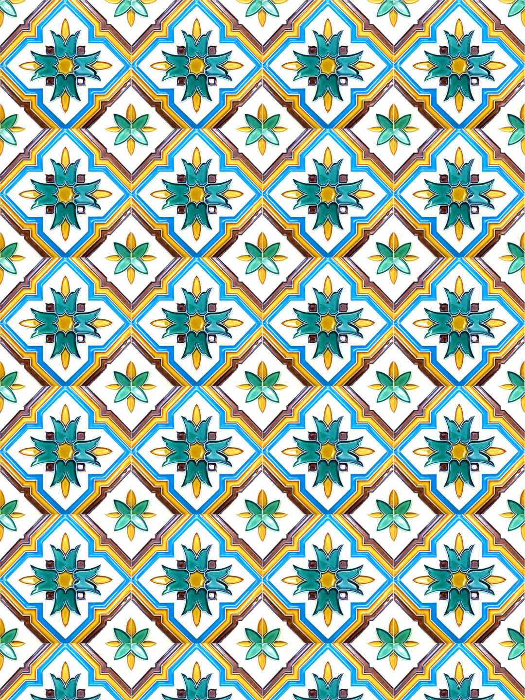 Decorative Hand Painted Portuguese Ceramic Tiles