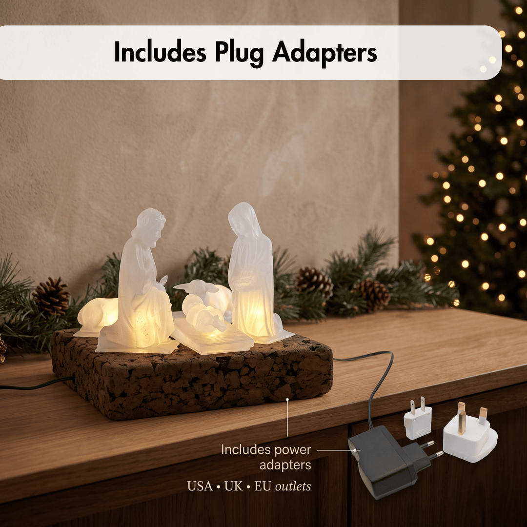 Electric Traditional Portuguese Nativity Scene Set of 5 Pieces