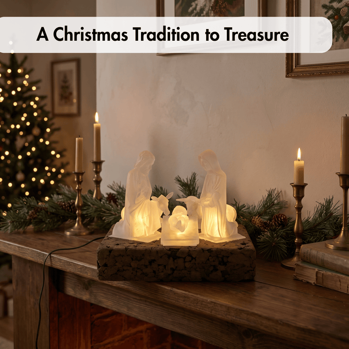 Electric Traditional Portuguese Nativity Scene Set of 5 Pieces