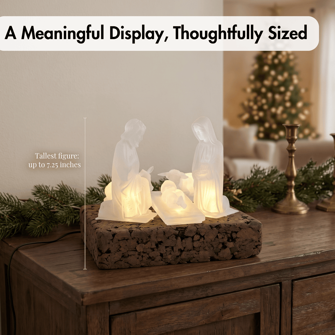 Electric Traditional Portuguese Nativity Scene Set of 5 Pieces
