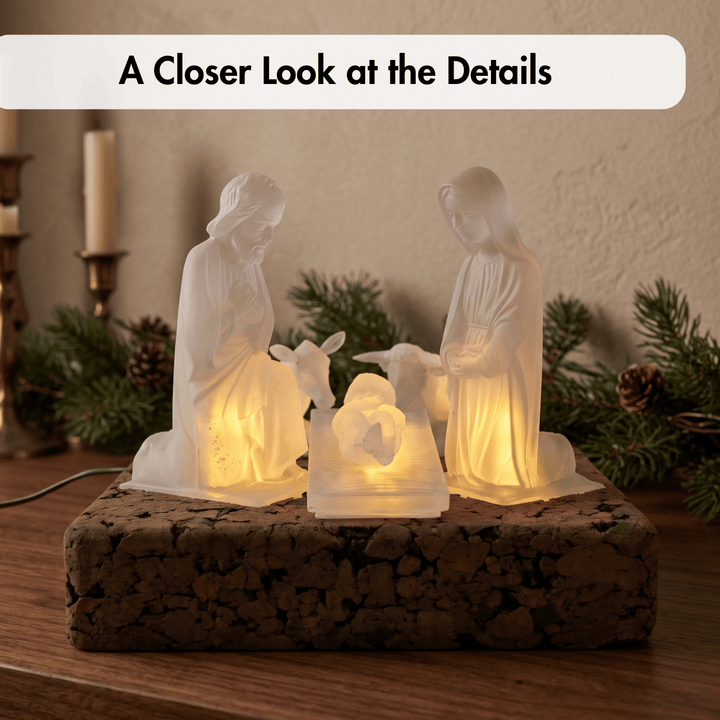 Electric Traditional Portuguese Nativity Scene Set of 5 Pieces