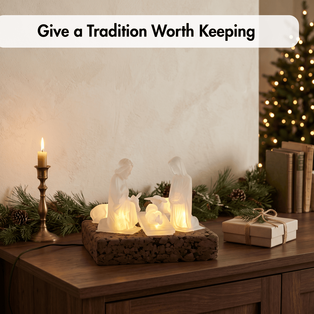 Electric Traditional Portuguese Nativity Scene Set of 5 Pieces