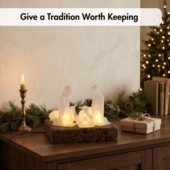 Electric Traditional Portuguese Nativity Scene Set of 5 Pieces