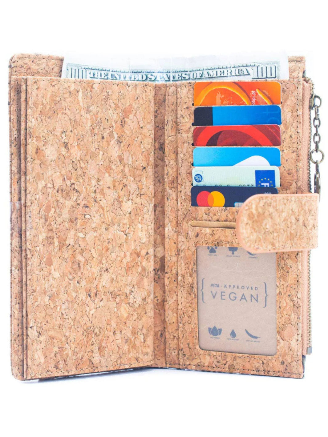 Elegant Portuguese Tiles Cork Wallet Set for Women's - Stylish Gift Box Duo
