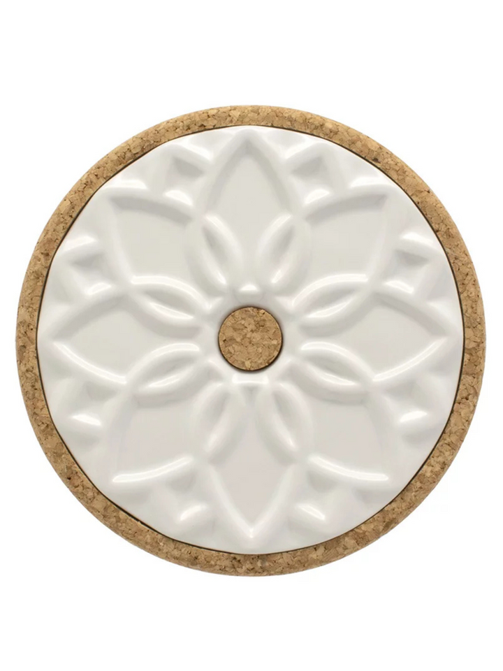 Elvira Ceramic Trivet with Cork Base