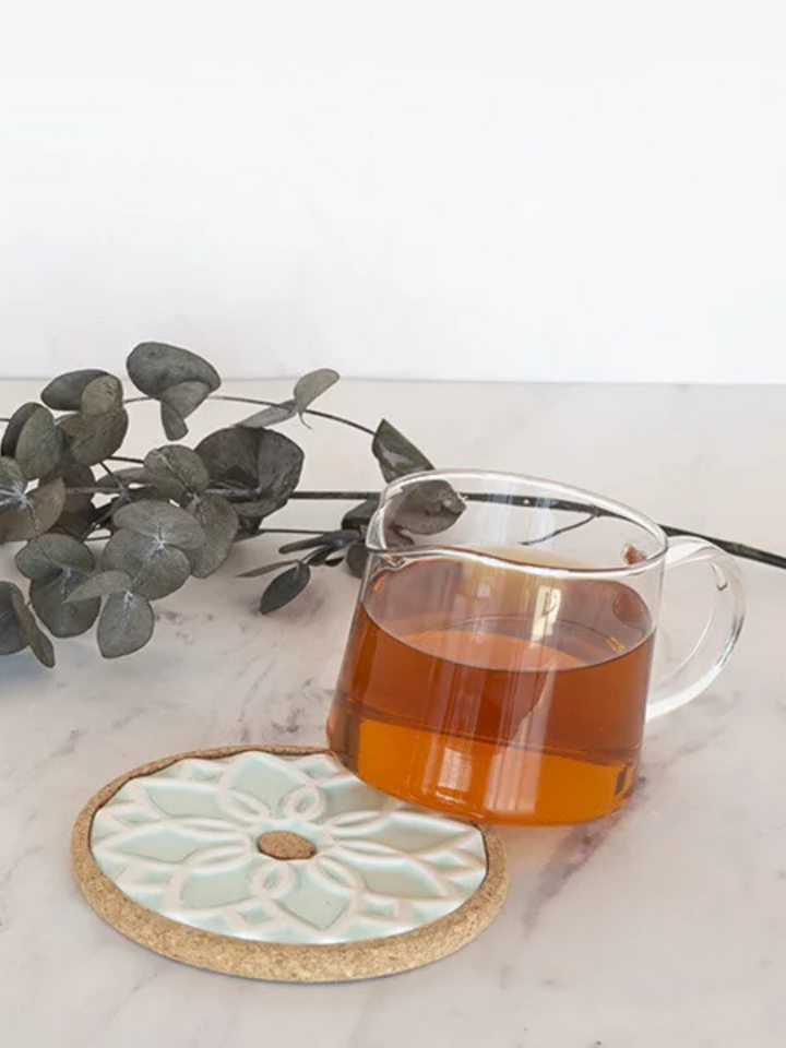 Elvira Ceramic Trivet with Cork Base