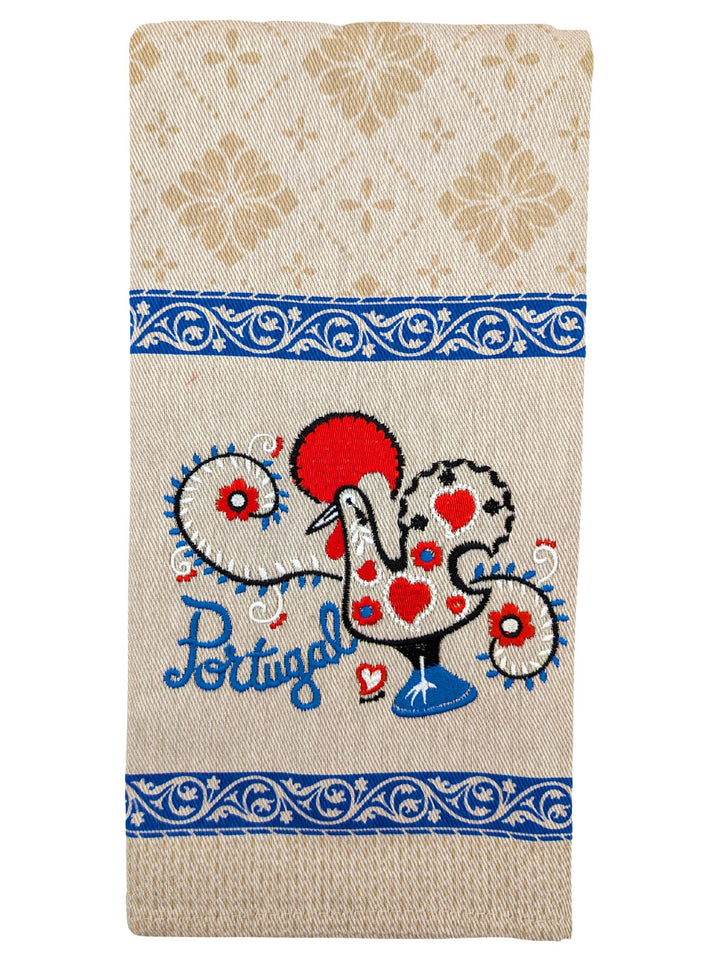 Embroidered Portuguese Rooster Dish Towels Set of 3