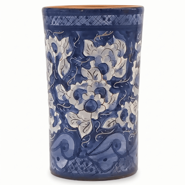 Hand Painted Portuguese Pottery Blue and White Kitchen Utensil Holder
