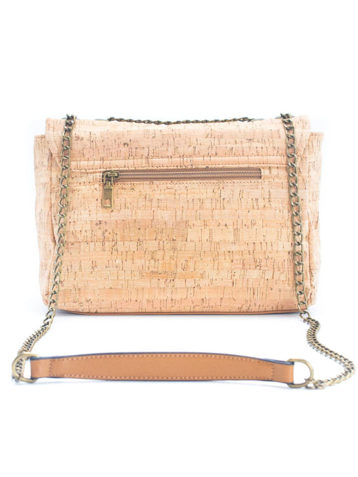 Handmade Natural Cork Printed Pattern Women's Shoulder Bag