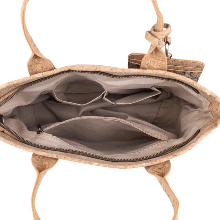 Handmade Portuguese Cork Handbag with Detachable Card Holder