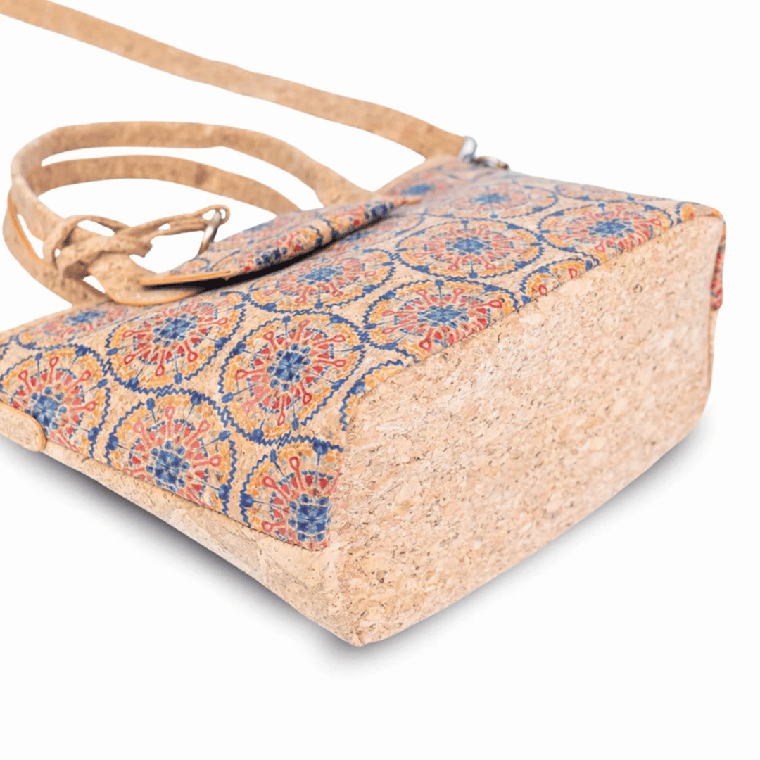 Handmade Portuguese Cork Handbag with Detachable Card Holder