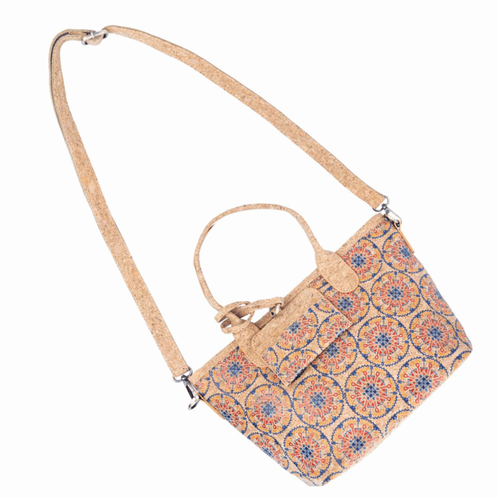 Handmade Portuguese Cork Handbag with Detachable Card Holder