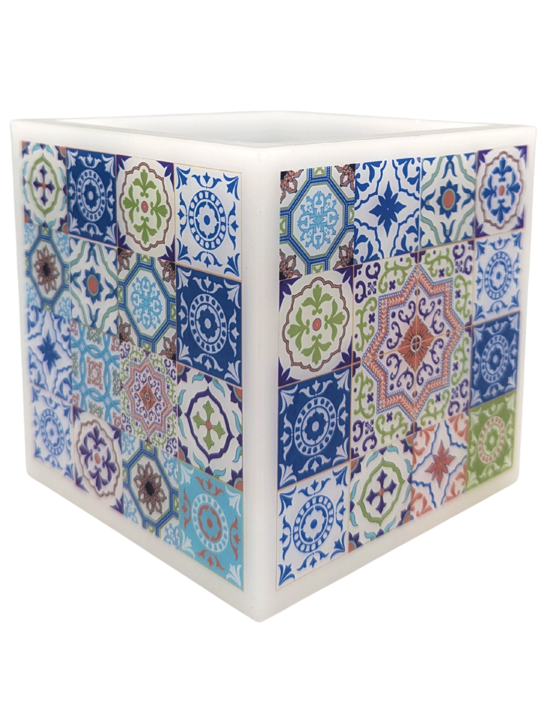 Handmade Portuguese Tiles Decorative Lantern Candlelight Holder