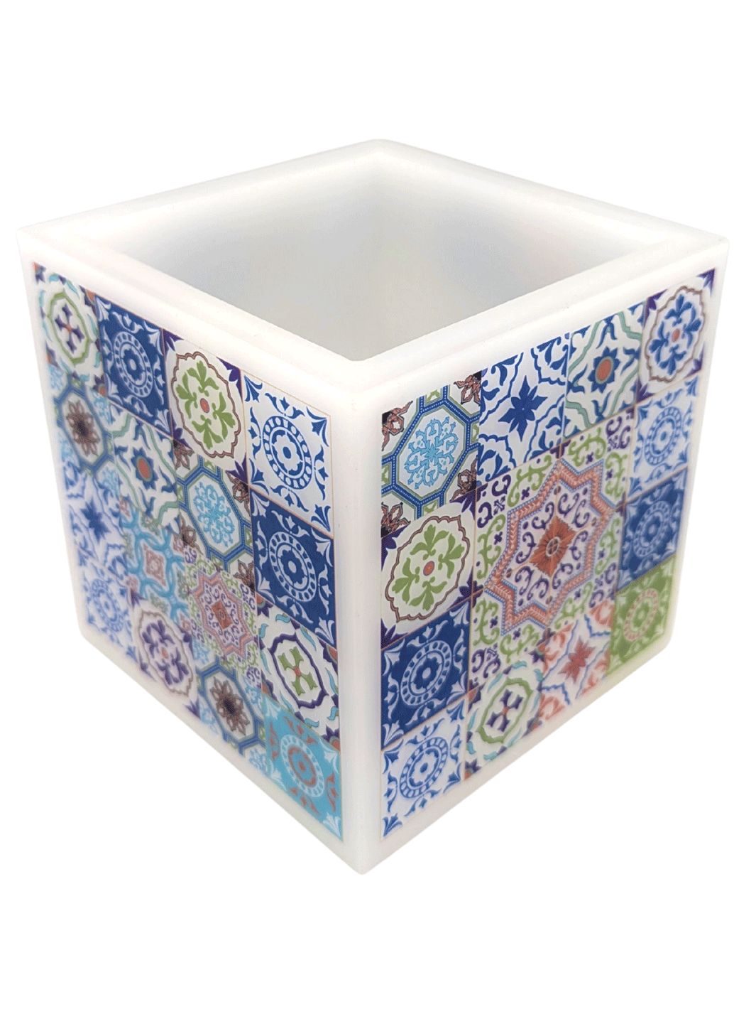 Handmade Portuguese Tiles Decorative Lantern Candlelight Holder