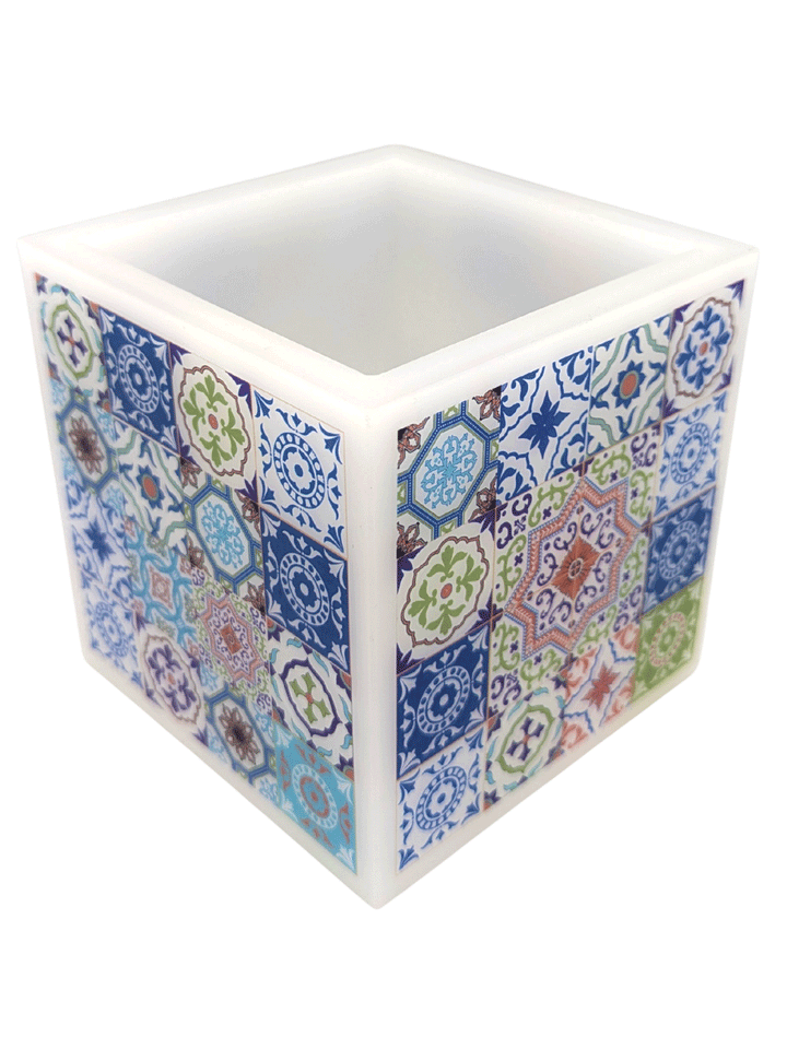 Handmade Portuguese Tiles Decorative Lantern Candlelight Holder