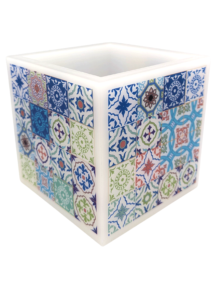 Handmade Portuguese Tiles Decorative Lantern Candlelight Holder