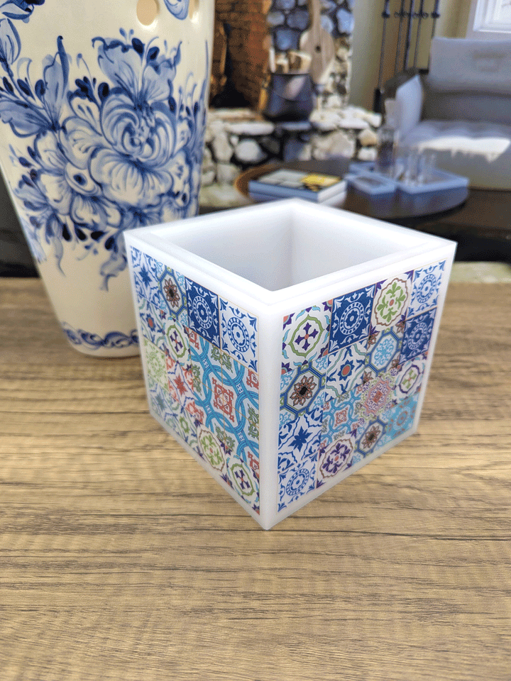 Handmade Portuguese Tiles Decorative Lantern Candlelight Holder