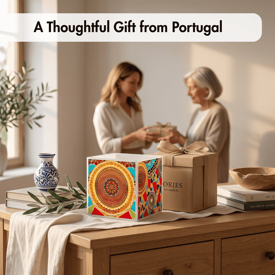 Handmade Portuguese Tiles Decorative Lantern Candlelight Holder
