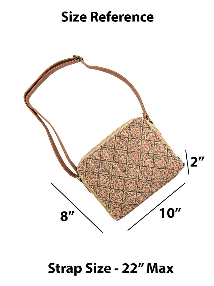 Handmade Square Portuguese Cork Shoulder Bag