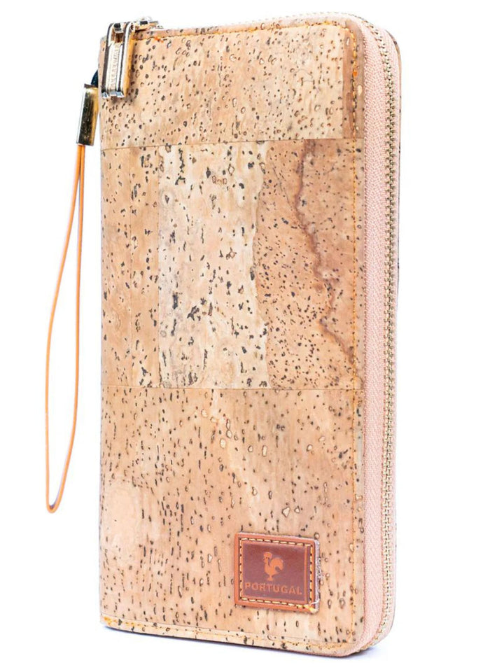 Handmade Vegan Natural Portuguese Cork Wallet Wristlet for Women