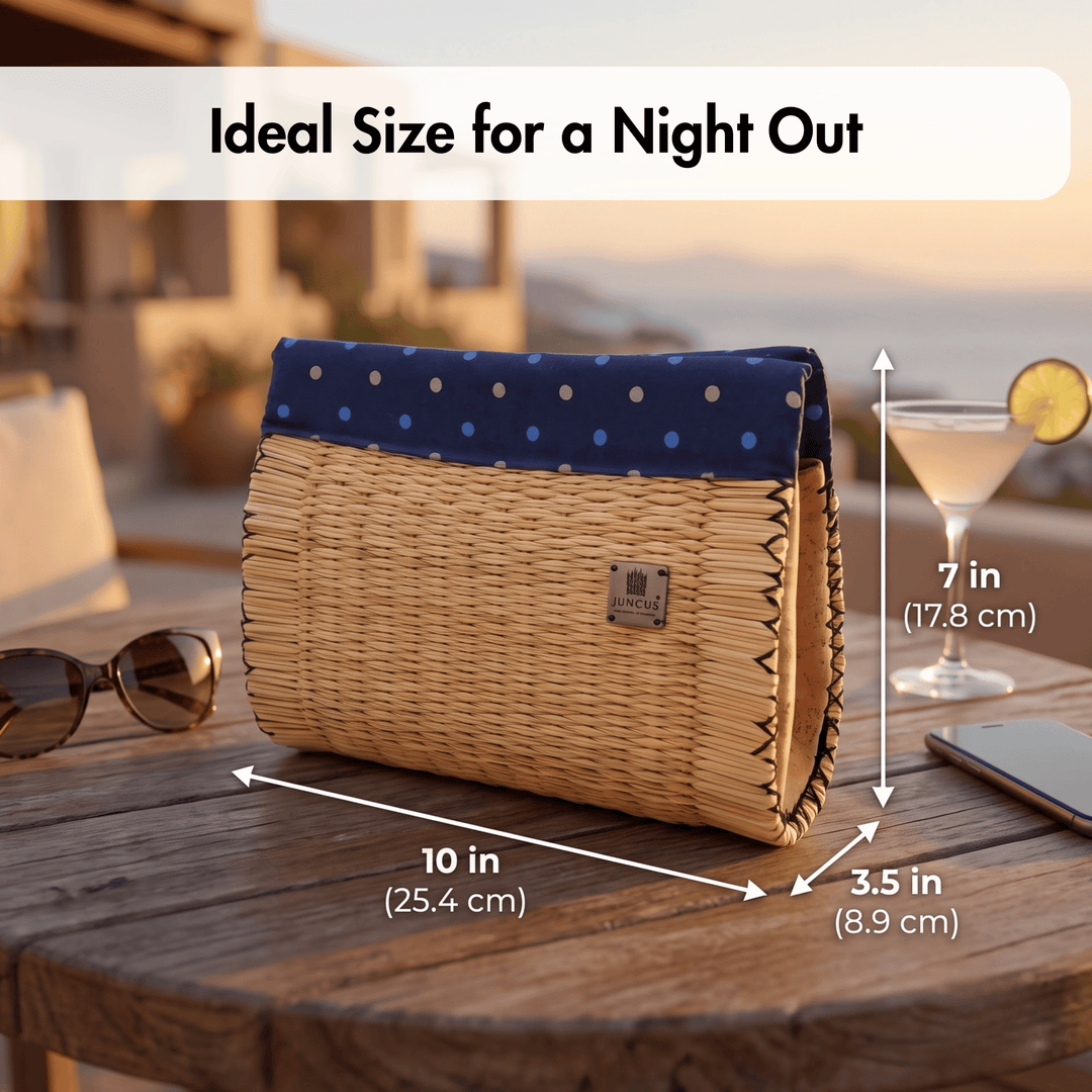 Handmade Wicker Vegan Straw Basket Clutch for Women